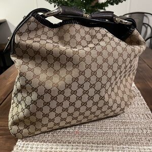 Gucci horsebit GG canvas